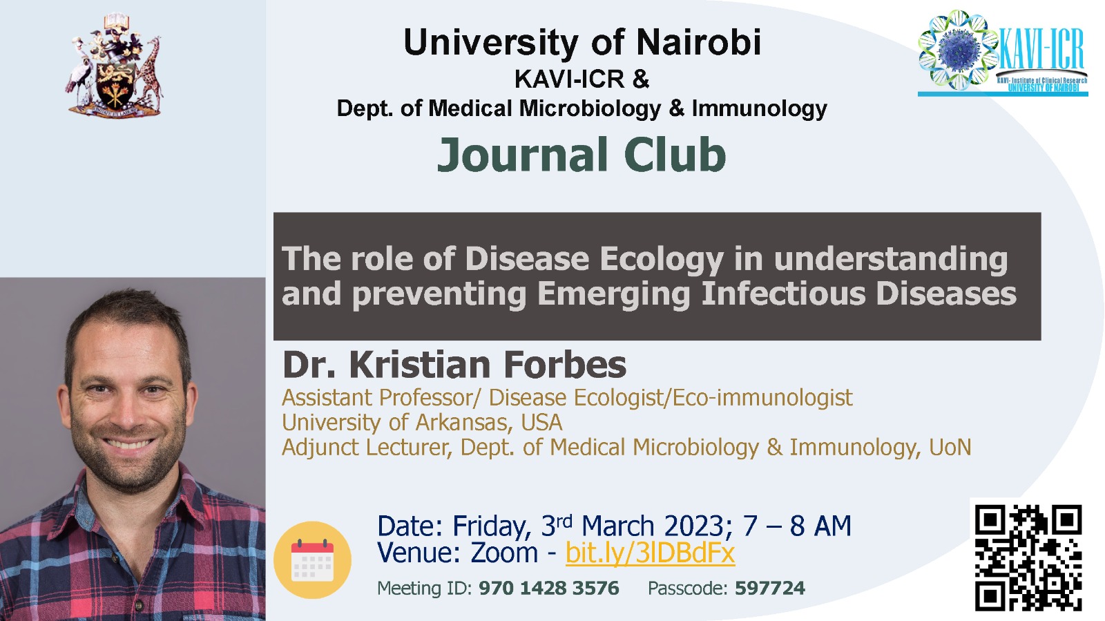 Journal Club: The Role Of Disease Ecology In Understanding And ...